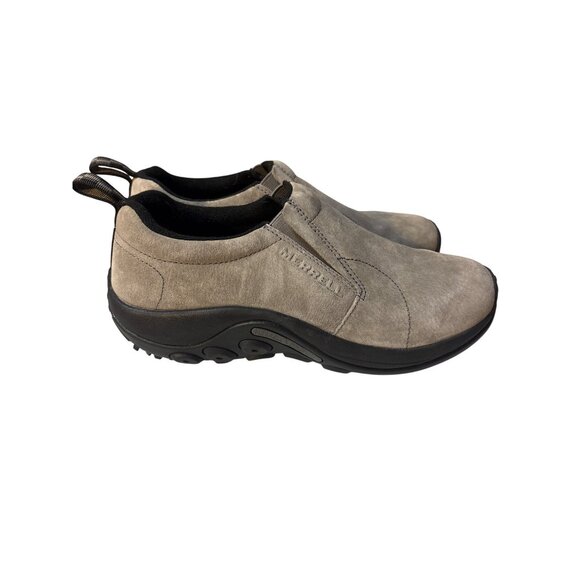 Merrell Mens Jungle Moc Slip-On Shoes Suede Light Taupe Size 9 Durable Sole - Picture 3 of 8